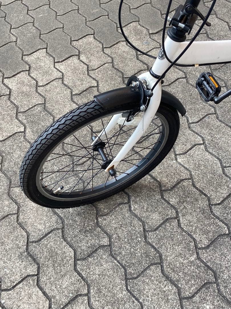 最終価格　超美品　20 折り畳み7段速小径　クロスバイク　自転車　ミニベロ　引取