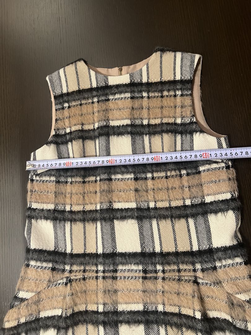 ADORE シャギーチェックノースリーブワンピース