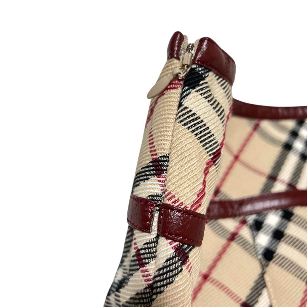 バーバリー ロンドン ブルーレーベル プリーツスカート ノバチェック 38M