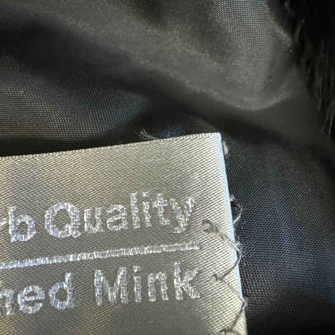 LANVIN SAGA MINK サガミンク 銀ラベル　サガミンクコート黒