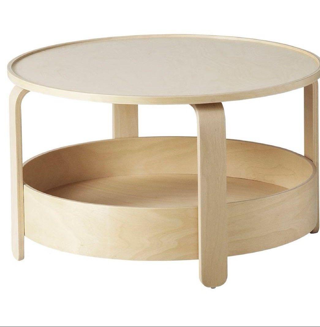 イケア IKEA ボルゲビー BORGEBY ローテーブル 丸型