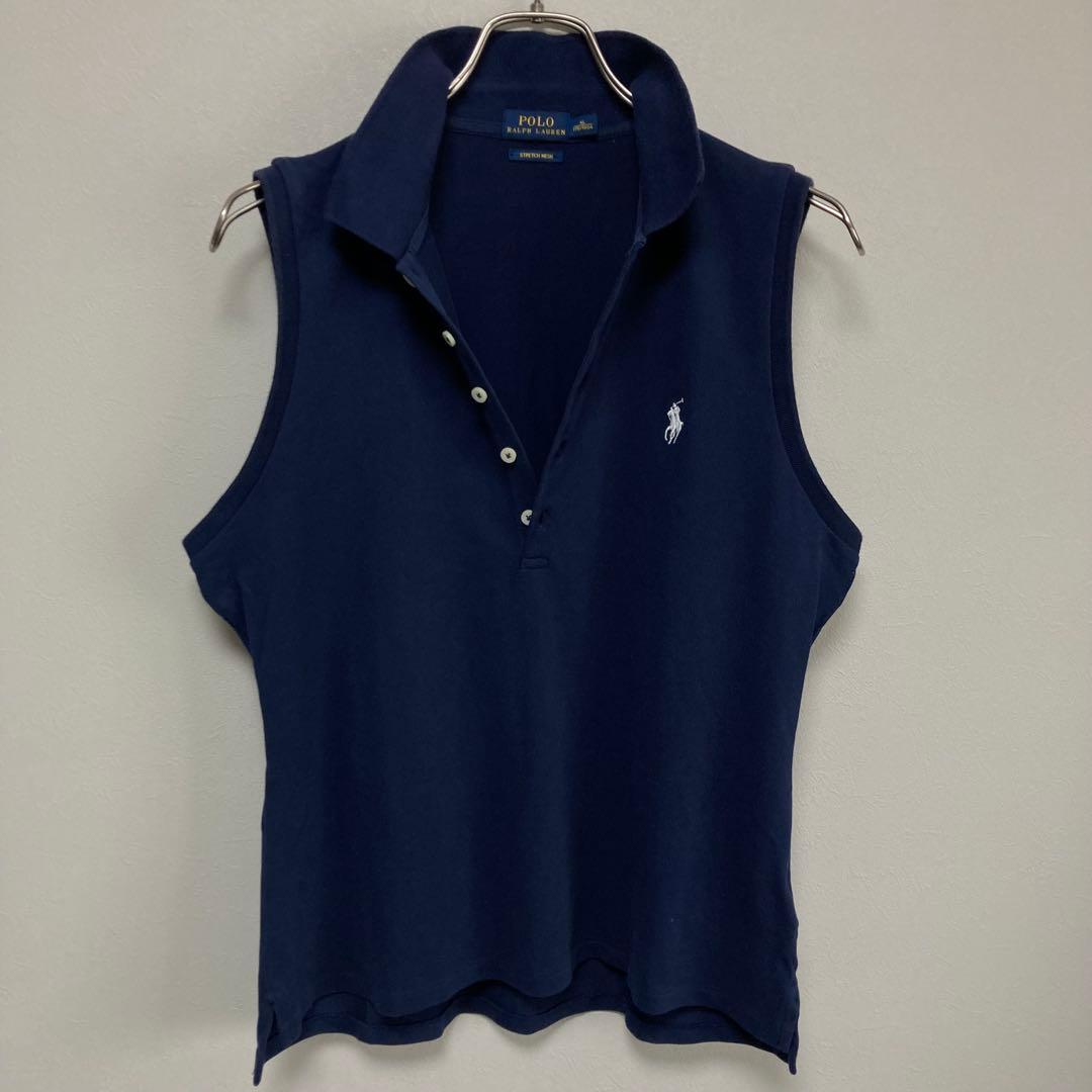 ポロラルフローレン RALPH LAUREN ポロシャツ ５つボタン 紺色 XL