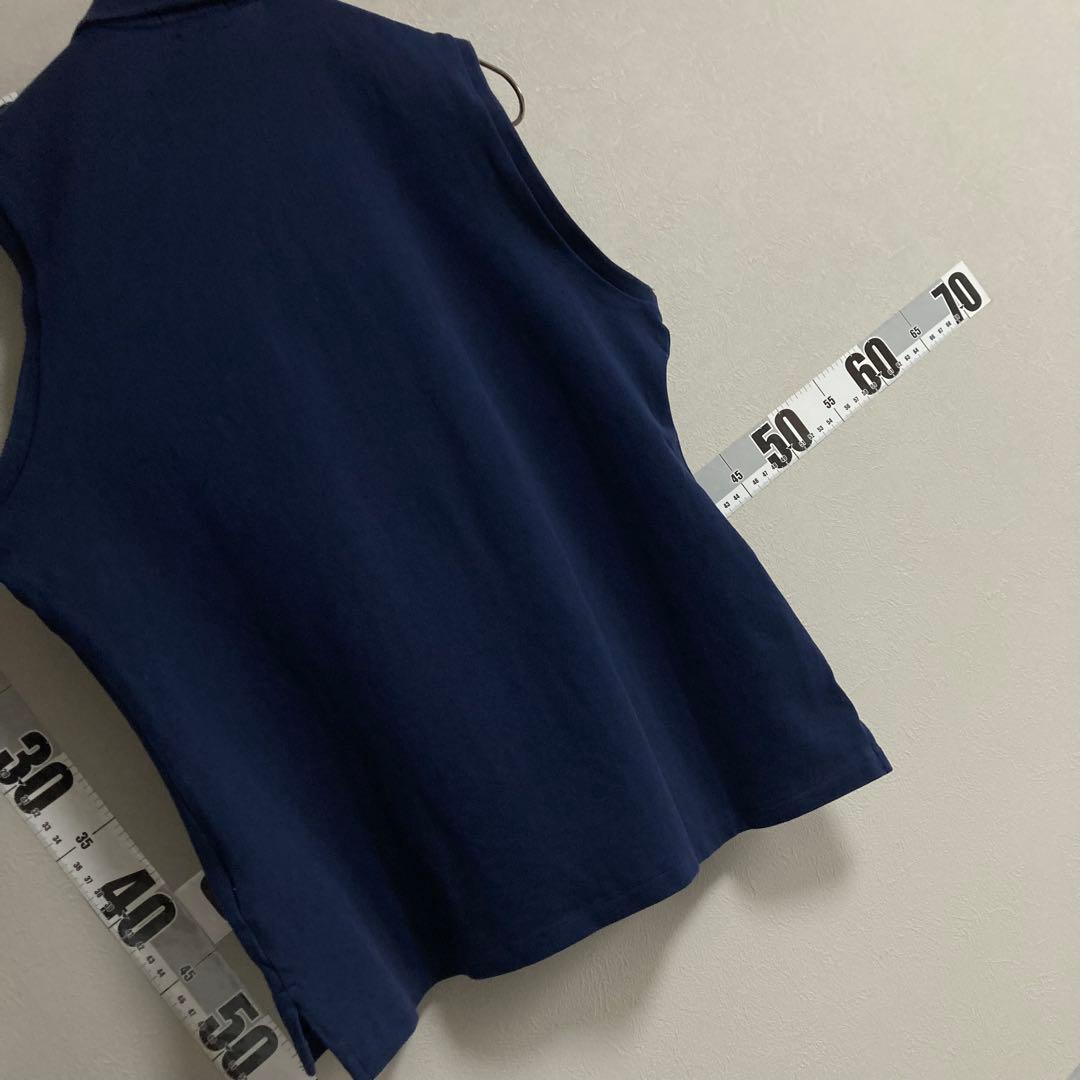 ポロラルフローレン RALPH LAUREN ポロシャツ ５つボタン 紺色 XL