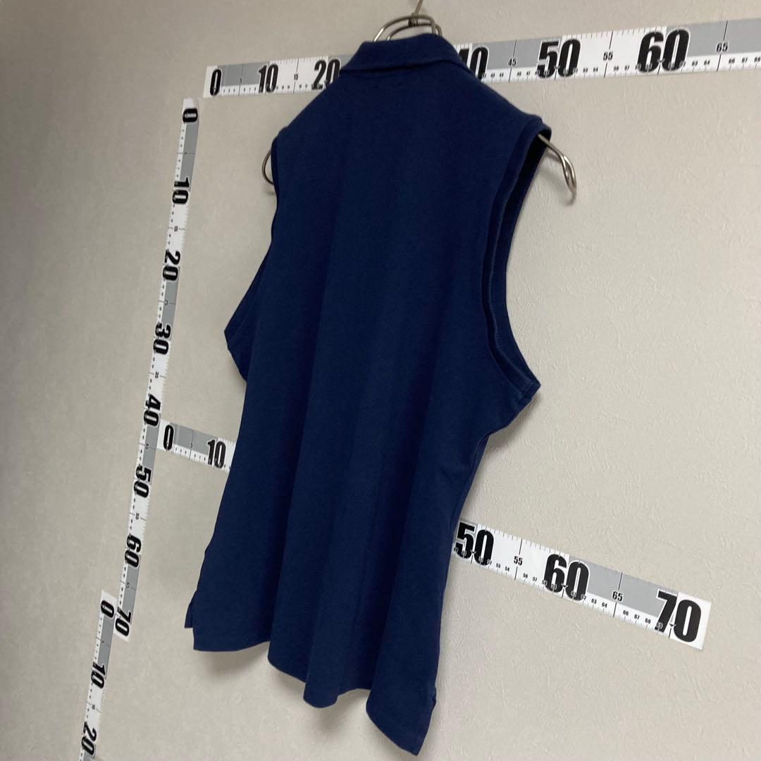 ポロラルフローレン RALPH LAUREN ポロシャツ ５つボタン 紺色 XL