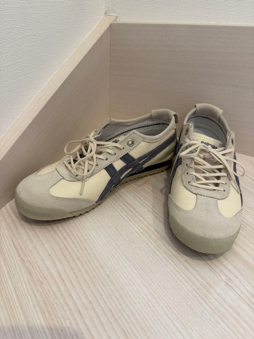 1日まで値下げ！Onitsuka Tiger GSM クリーム/グレースニーカー