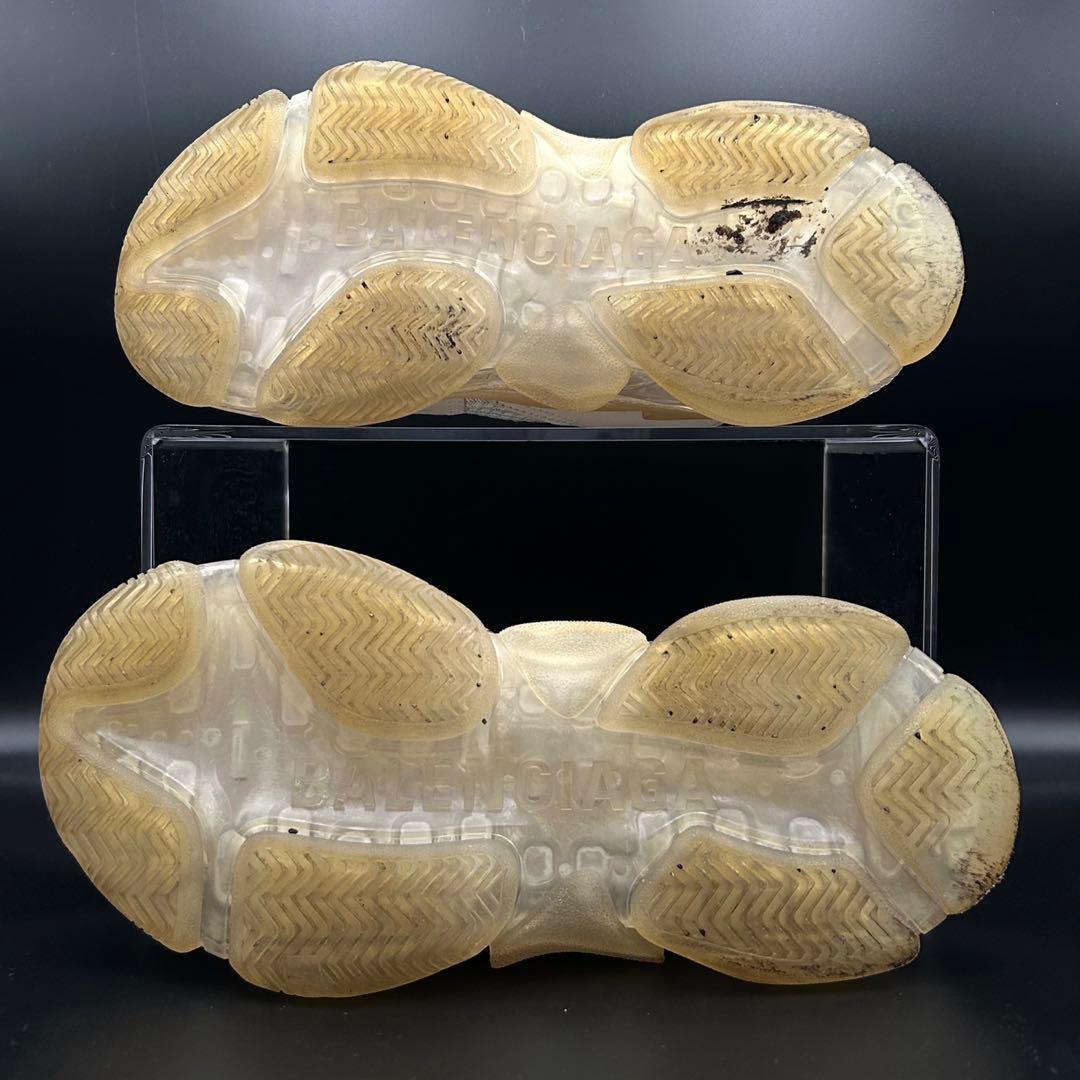 【美品】バレンシアガ トリプル S スニーカー レディース レザー 白 24cm