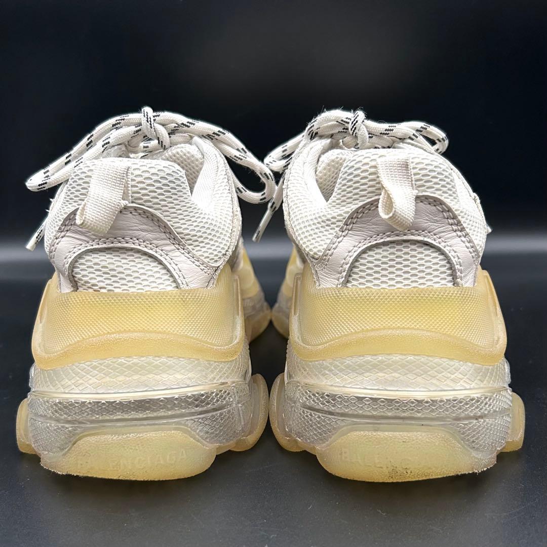 【美品】バレンシアガ トリプル S スニーカー レディース レザー 白 24cm