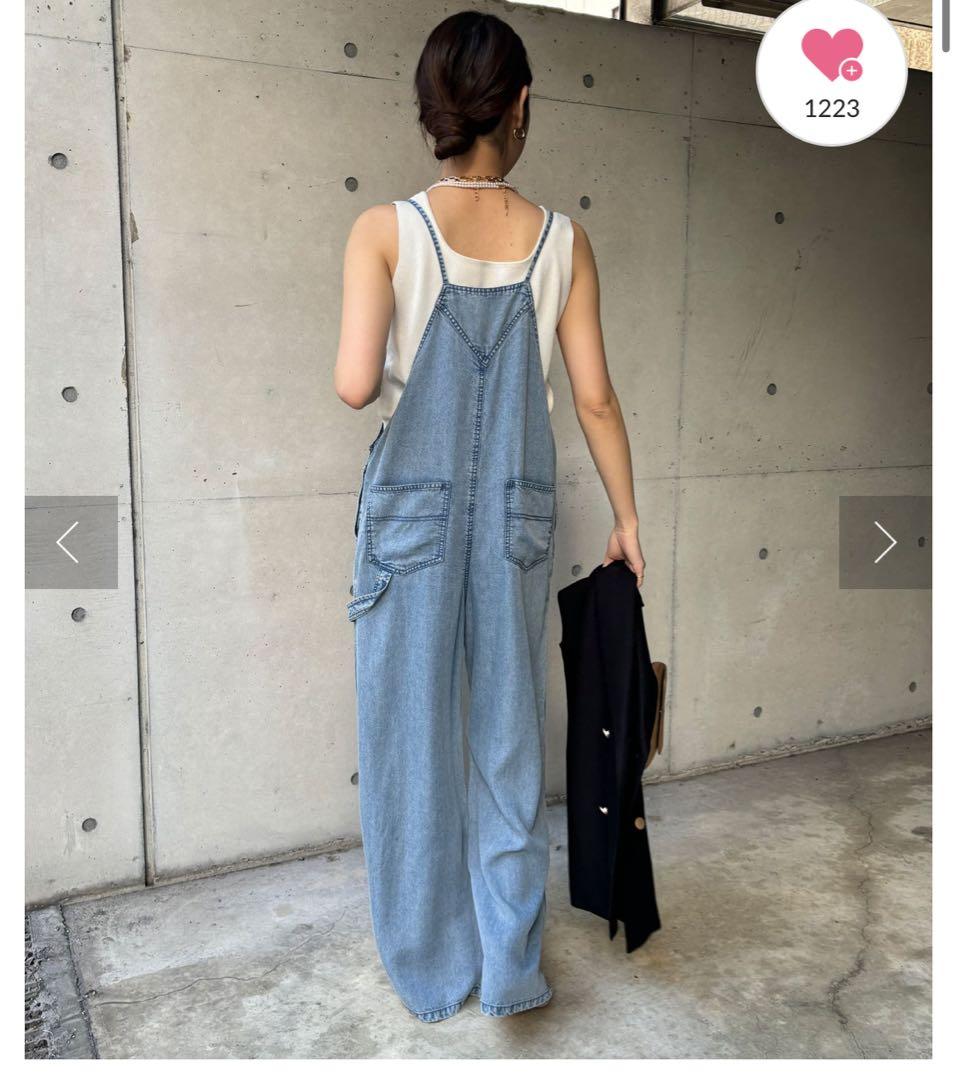 DOUDOU ドゥドゥ　デニム　オールインワン　レディース　サロペット　新品