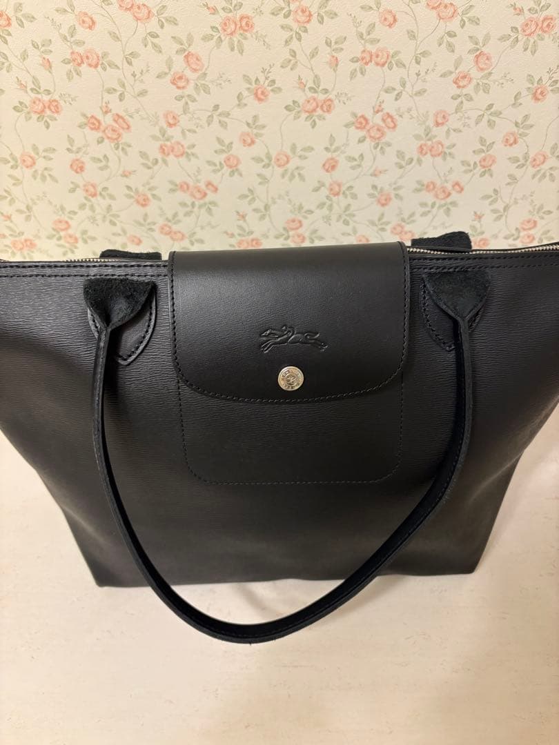 ロンシャン　 ル・プリアージュ シティ M トートバッグ（ブラック）