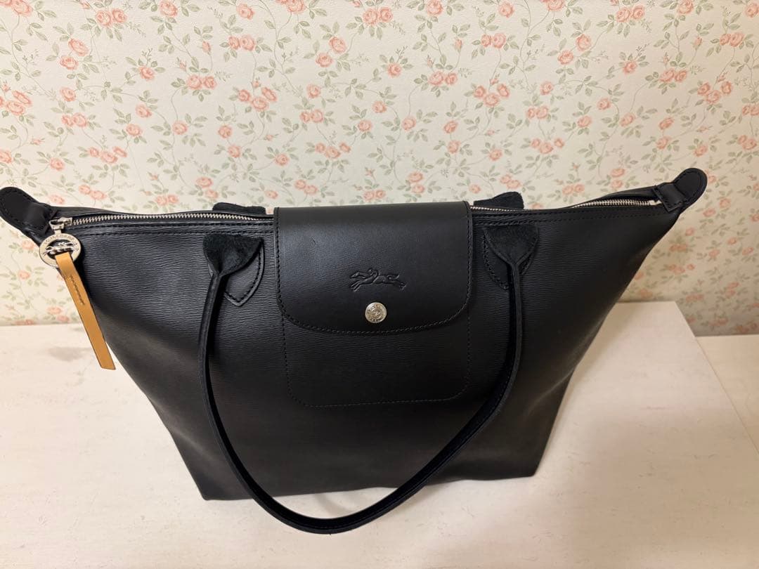 ロンシャン　 ル・プリアージュ シティ M トートバッグ（ブラック）