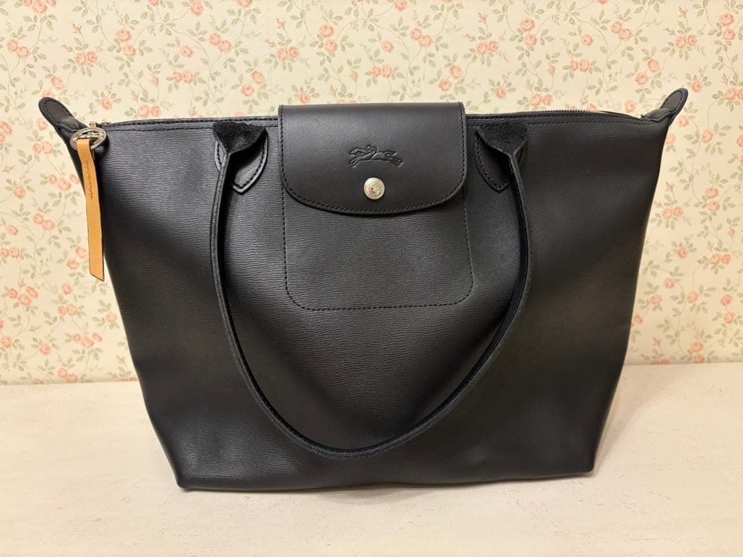 ロンシャン　 ル・プリアージュ シティ M トートバッグ（ブラック）