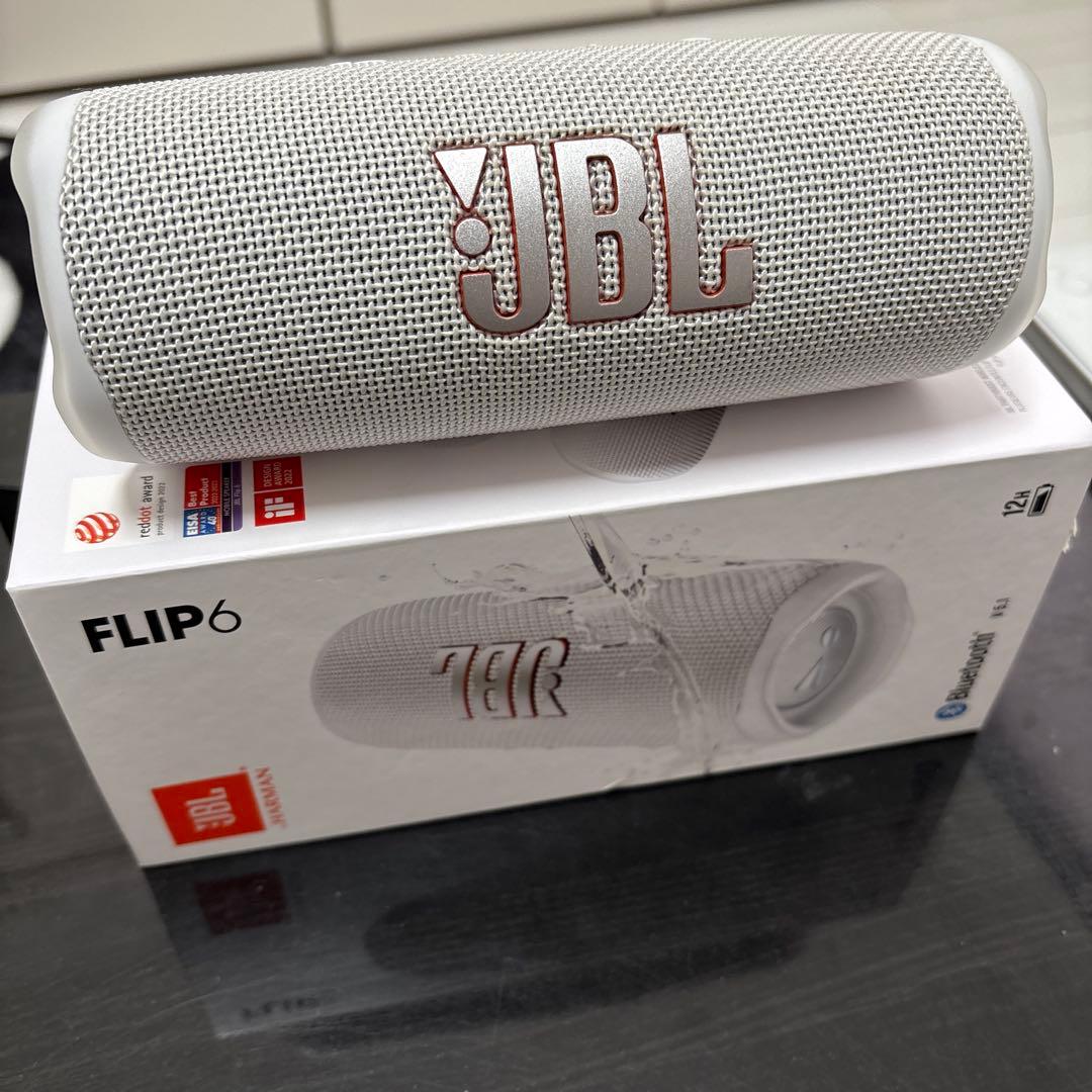 JBL FLIP6 ホワイト ワイヤレススピーカー