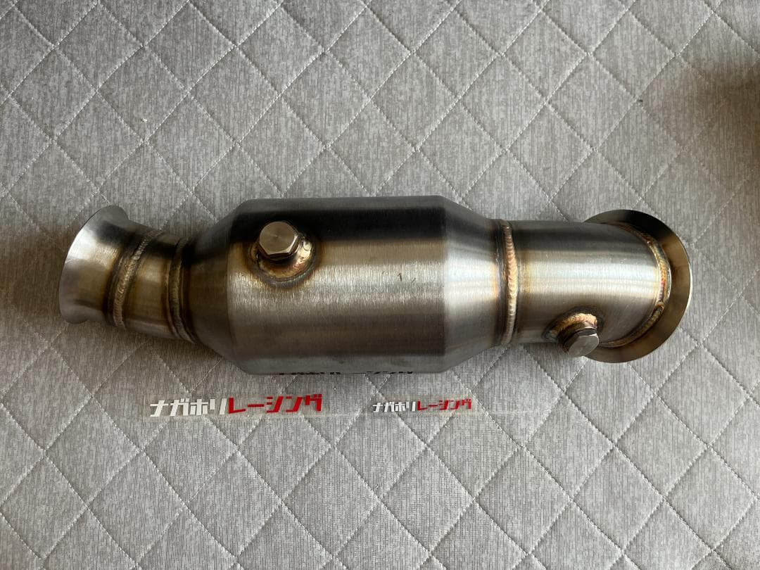 未使用品　　N55エンジン　ナガホリレーシング ダウンパイプ　メタル触媒付