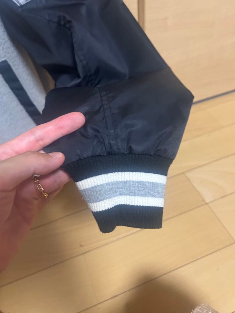 80s アディダス　スタジャン　ナイロンフリースジャケット adidas 希少