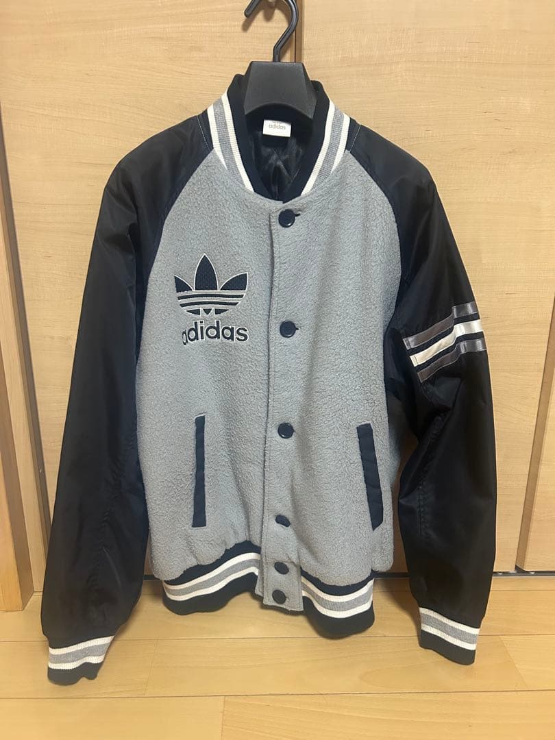 80s アディダス　スタジャン　ナイロンフリースジャケット adidas 希少