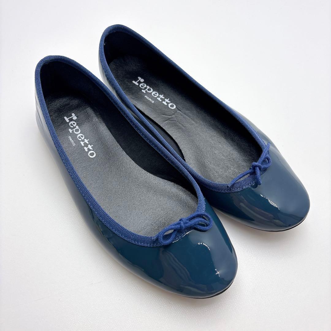 レペット　リリ　バレエシューズ　フラットシューズ　ネイビー　37.5