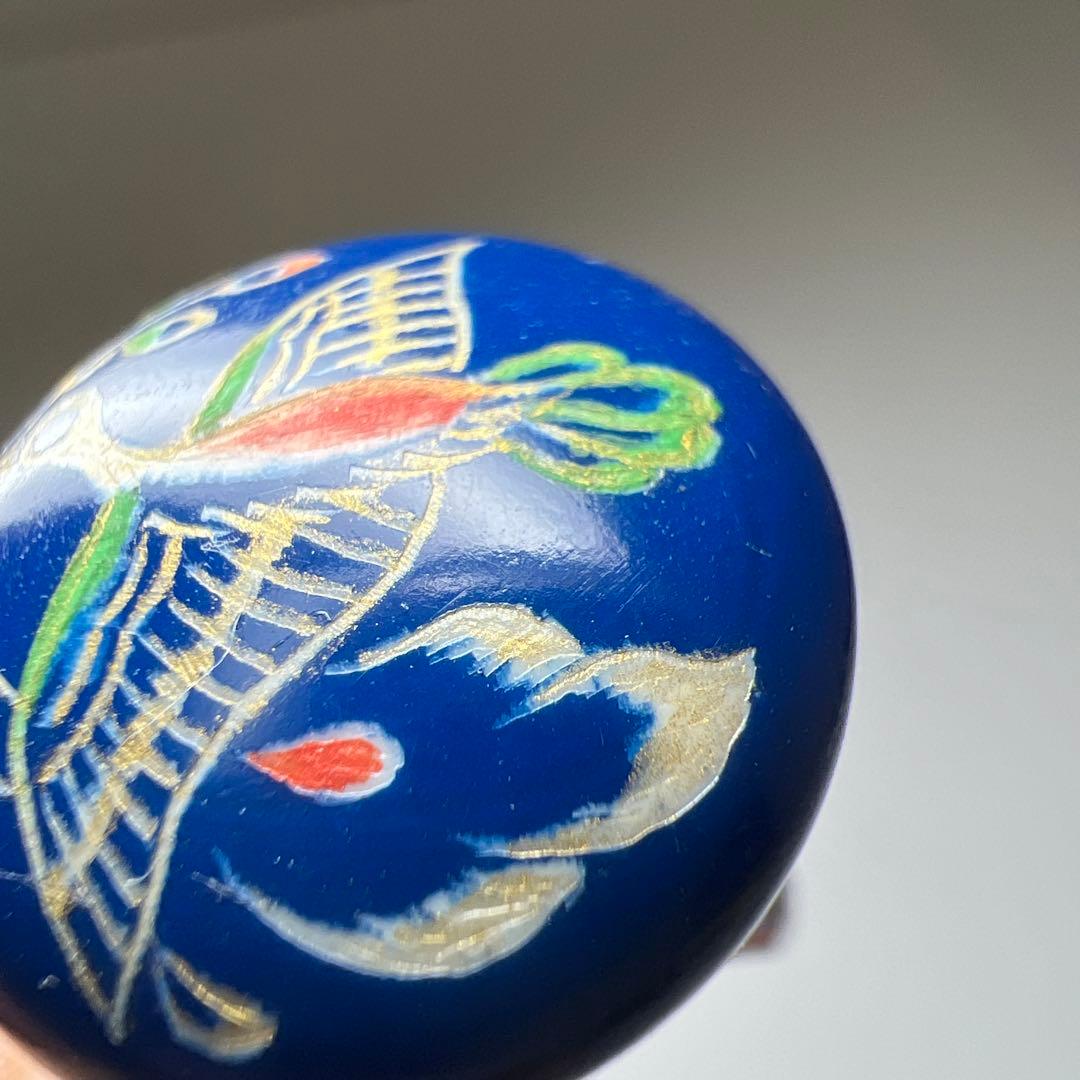 人間国宝　吉田文之　極上正倉院文様カフス一対　共箱　9g 東Y7-0819⭐︎2F