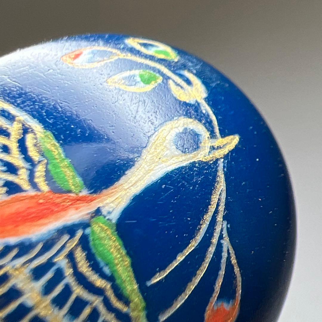 人間国宝　吉田文之　極上正倉院文様カフス一対　共箱　9g 東Y7-0819⭐︎2F