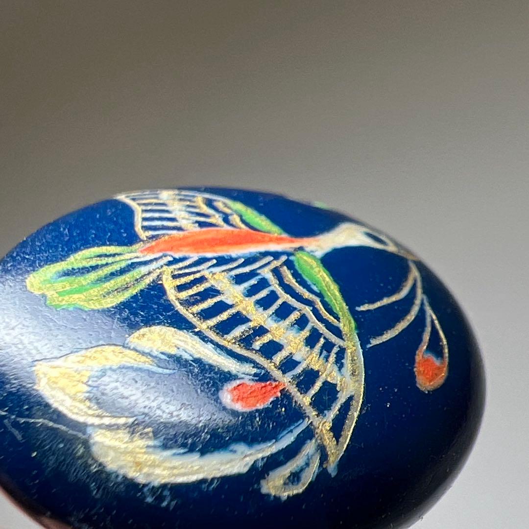 人間国宝　吉田文之　極上正倉院文様カフス一対　共箱　9g 東Y7-0819⭐︎2F