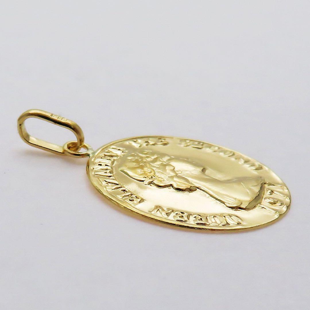 モ*ジ様 K18YG 18金 エリザベス ペンダントトップ 14ミリ 0.