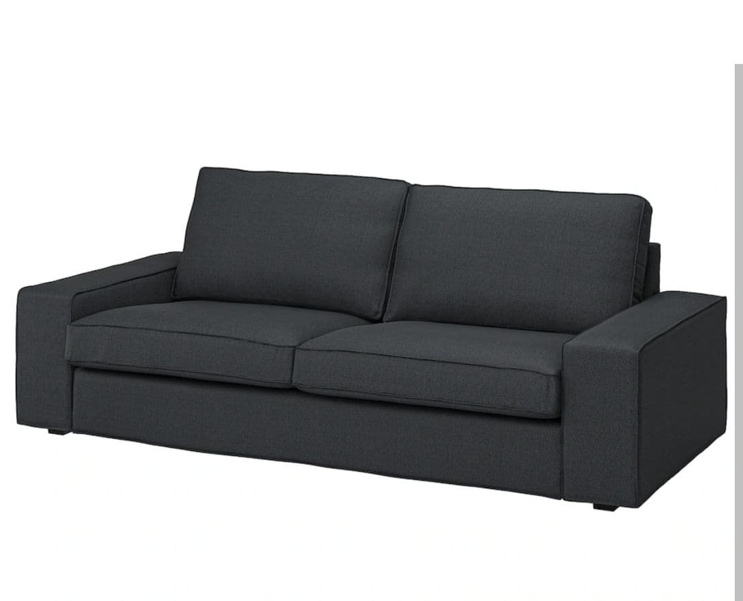 IKEA KIVIK シーヴィク 3人掛け用ソファカバー チャコール
