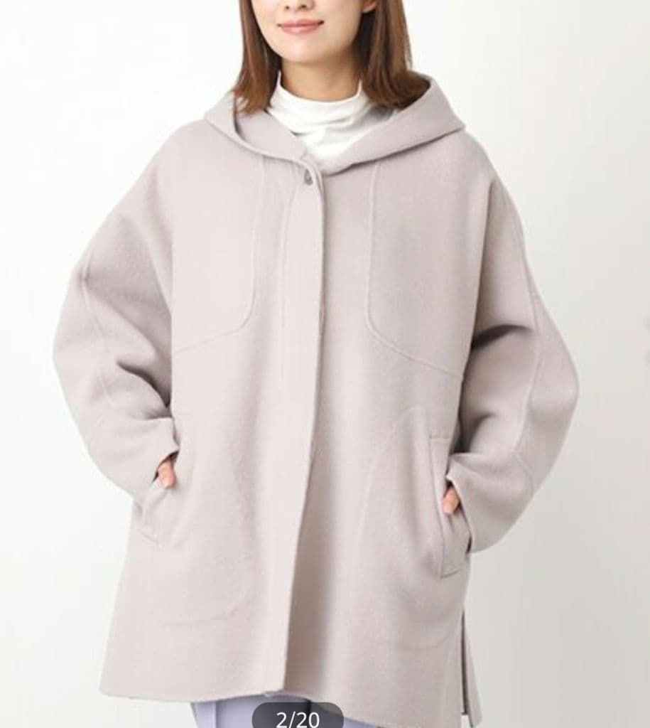 MOGA ベージュ シャルムリバーフードコート サイズ2