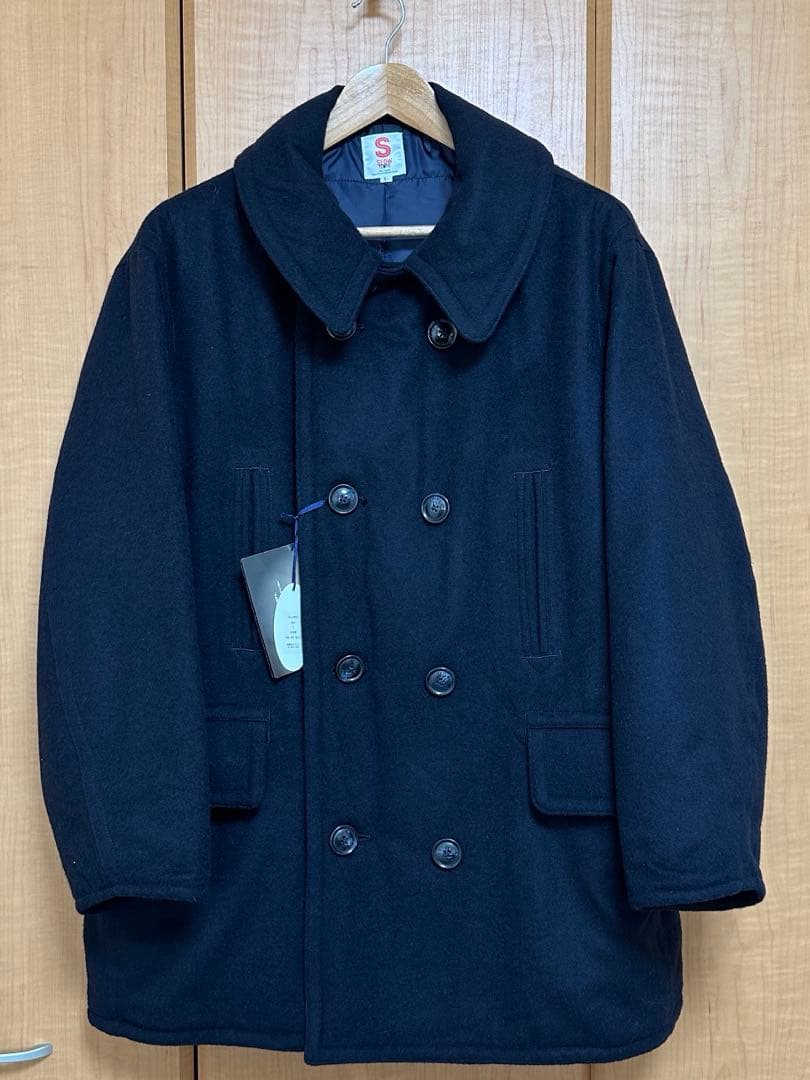 【新品】SLOW TEMPO P coat スローテンポ ピーコート ネイビー