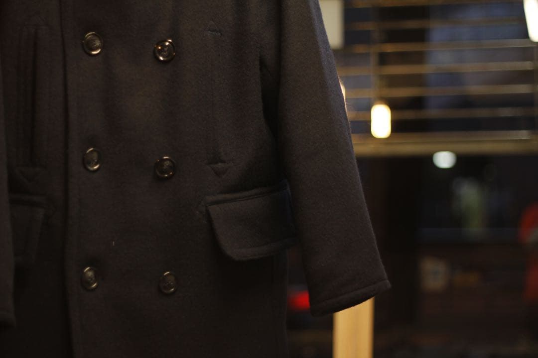 【新品】SLOW TEMPO P coat スローテンポ ピーコート ネイビー
