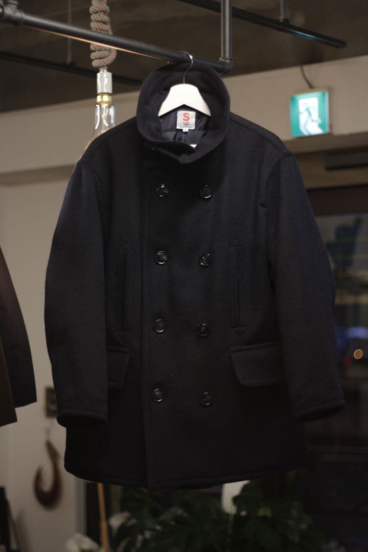 【新品】SLOW TEMPO P coat スローテンポ ピーコート ネイビー