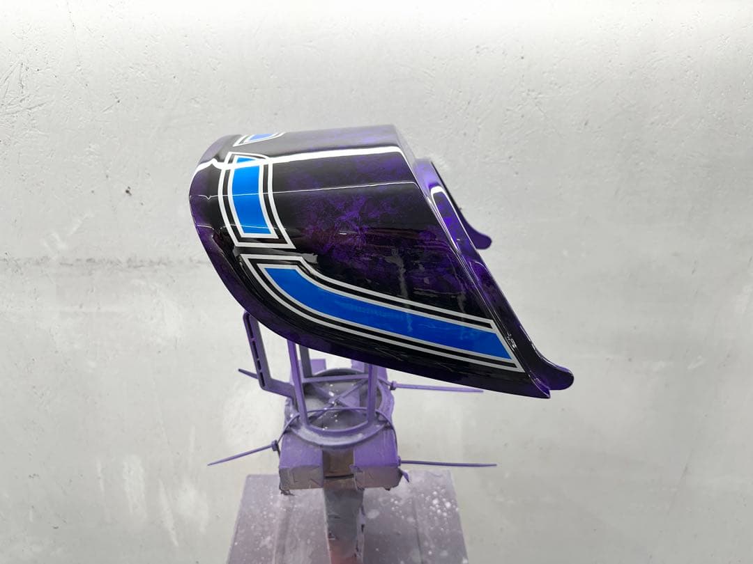 塗りたて！GS400外装セットE2ライン紫青ラップ塗装