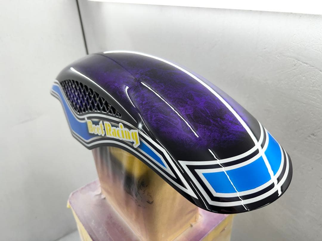 塗りたて！GS400外装セットE2ライン紫青ラップ塗装