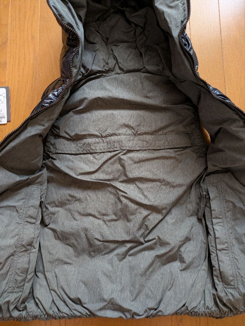 DUVETICAデュベティカ★ダウンベストネイビー×グレーリバーシブル40美品