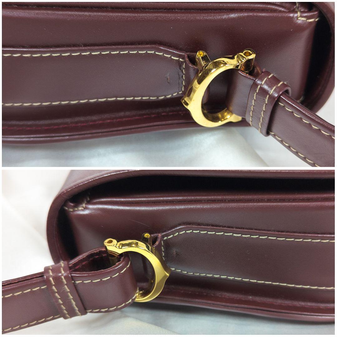 【未使用級】 カルティエ マストライン メッセンジャーバッグ カード カード付き