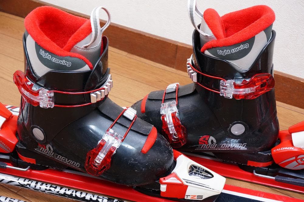 メンテ済 110cm 靴20cm SWALLOW 子供用スキーセット