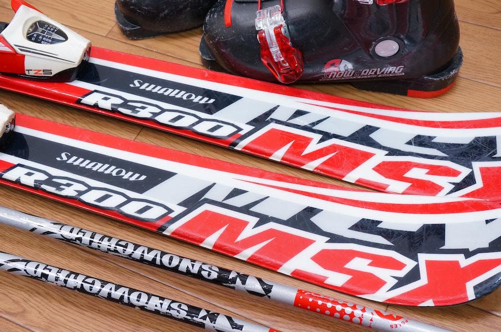 メンテ済 110cm 靴20cm SWALLOW 子供用スキーセット