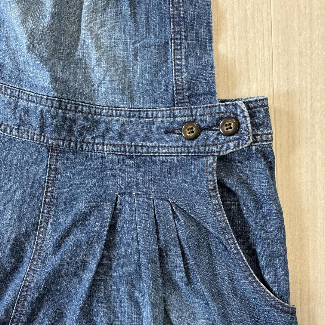 美品 beams boy ビームスボーイ サロペット デニム生地 綿100％