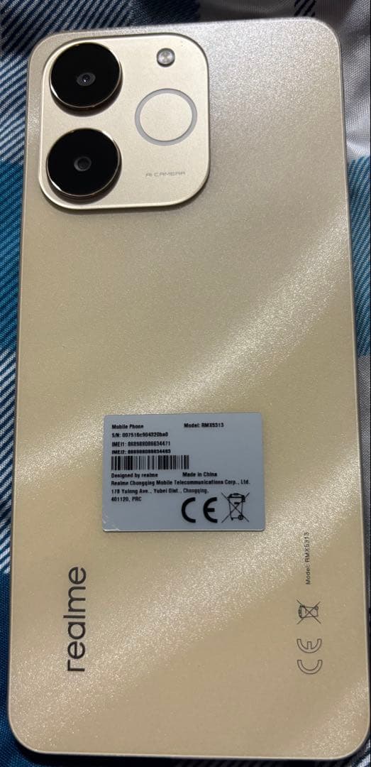 realme Note 70T ゴールド