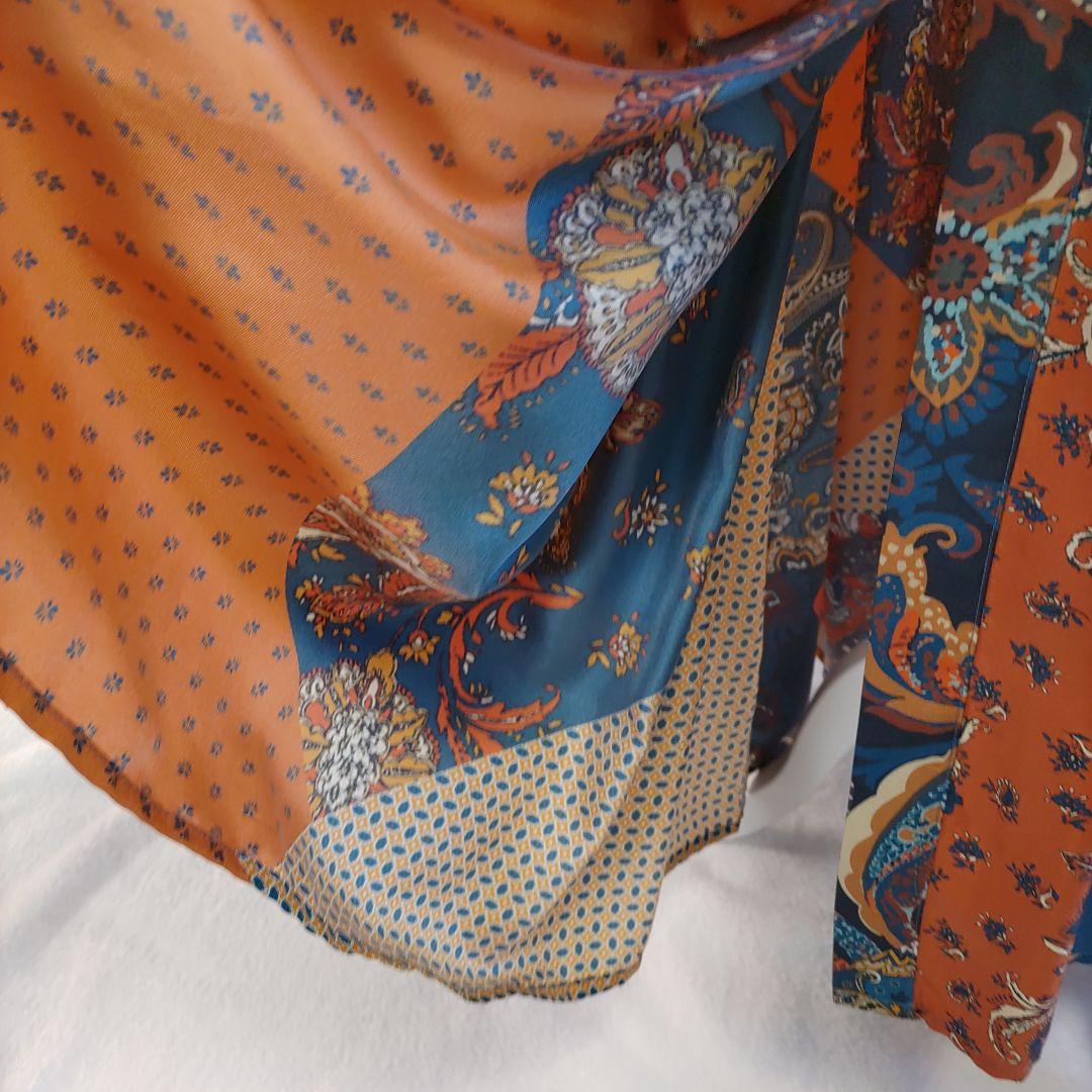 Evi Grintela シルク100％ シャツワンピース ペイズリー 総柄