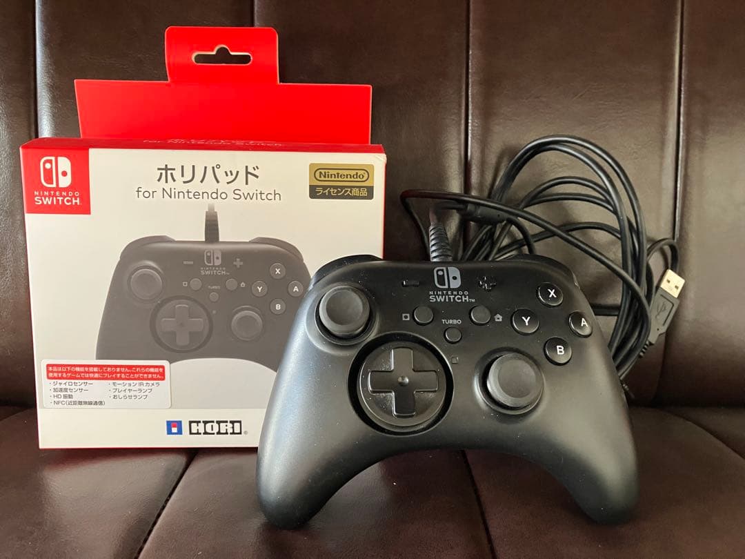 Nintendo Switch初期型ネオンブルー×ネオンレッド、ホリパッド付き