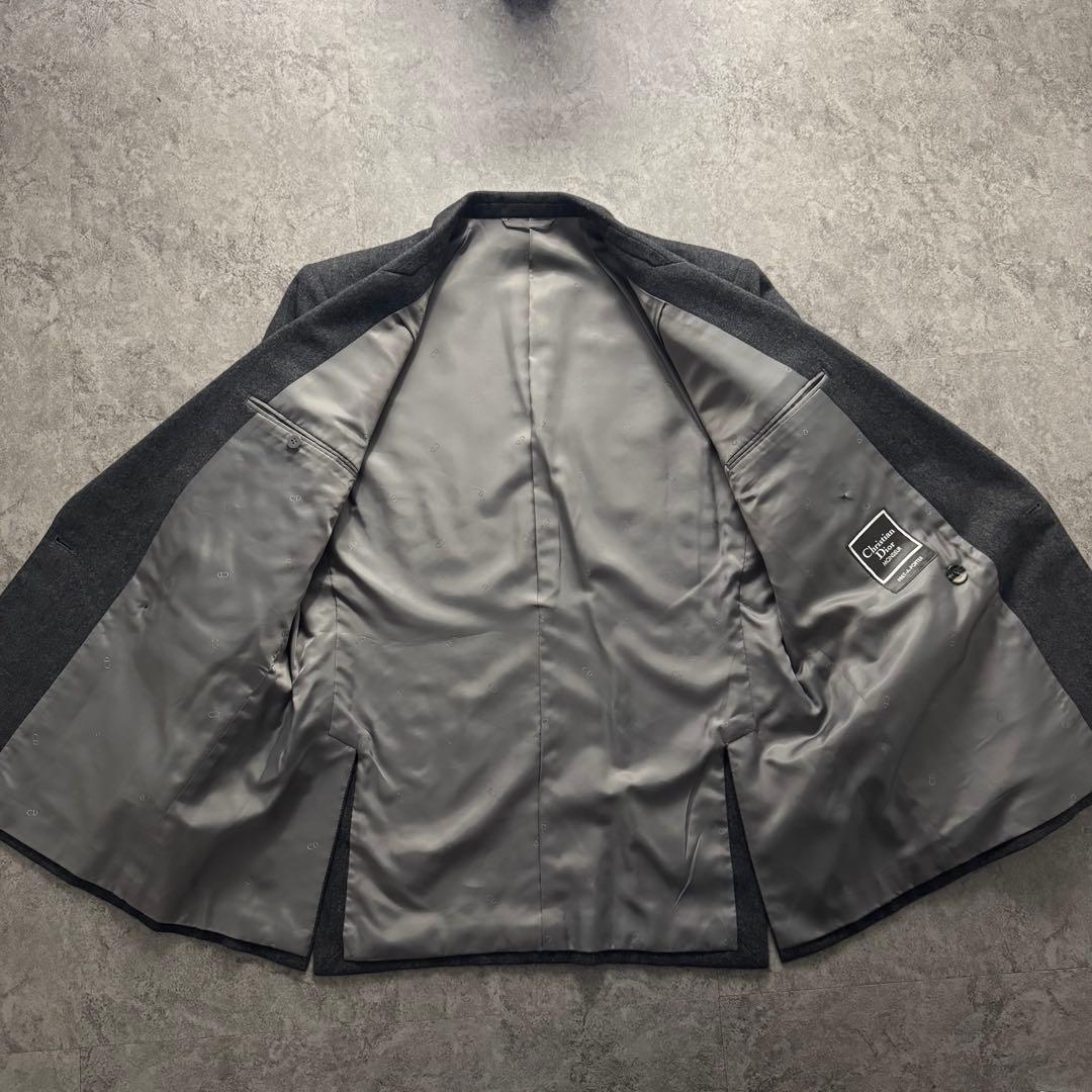 vintage Christian Dior テーラドジャケット　XL 銀ボタン