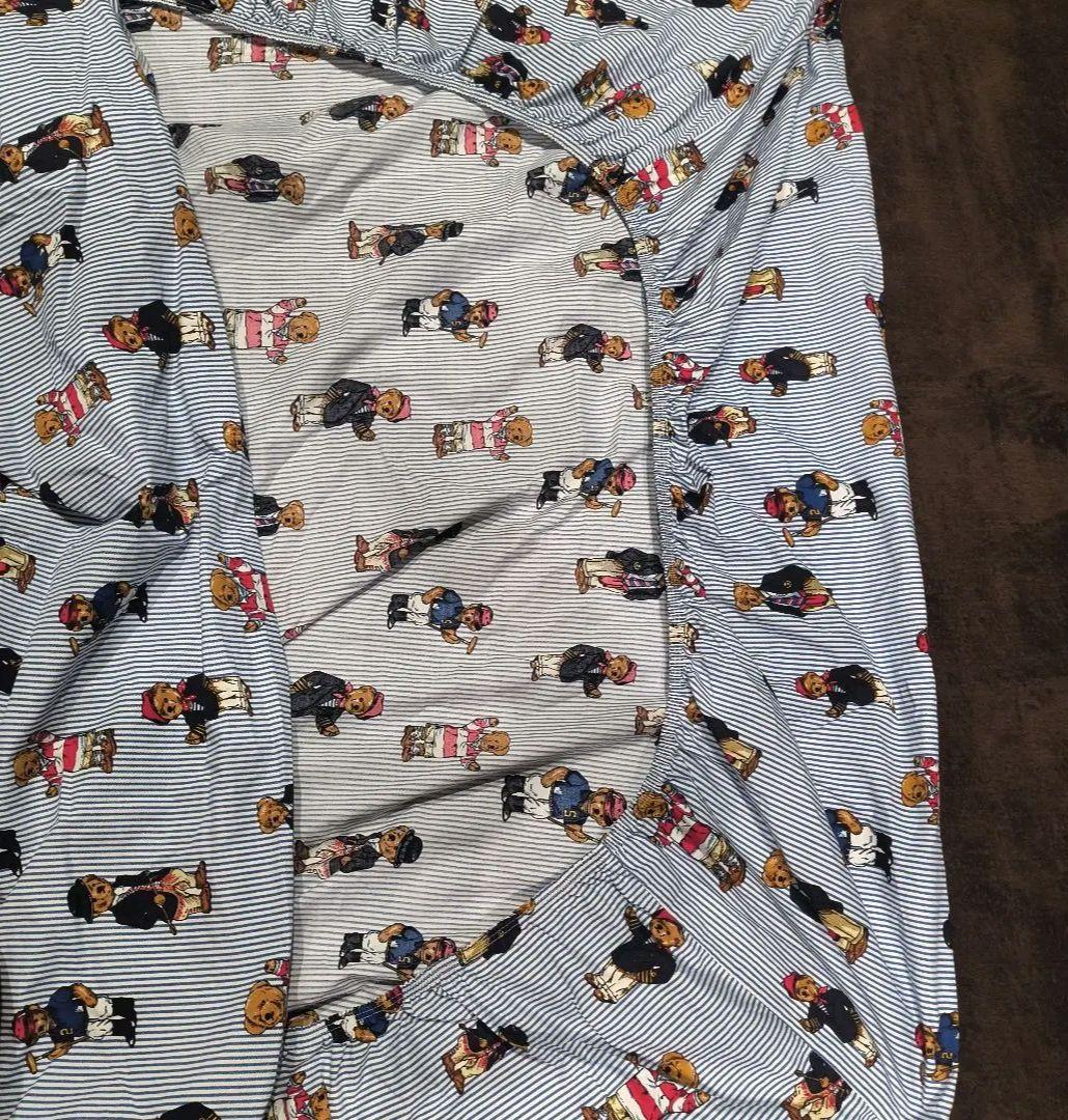 ラルフローレン廃盤 ポロベア ボックスシーツ シングル