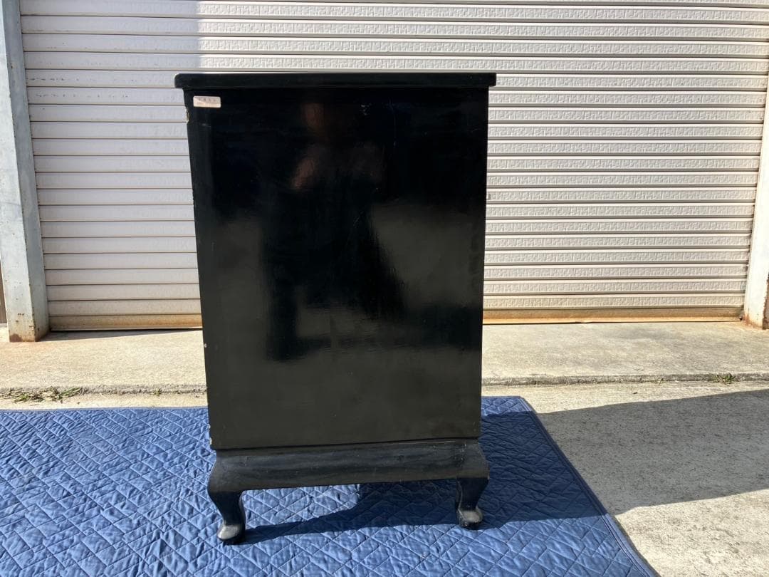 中国美術★飾り棚★花鳥画★和風★コーナーキャビネット