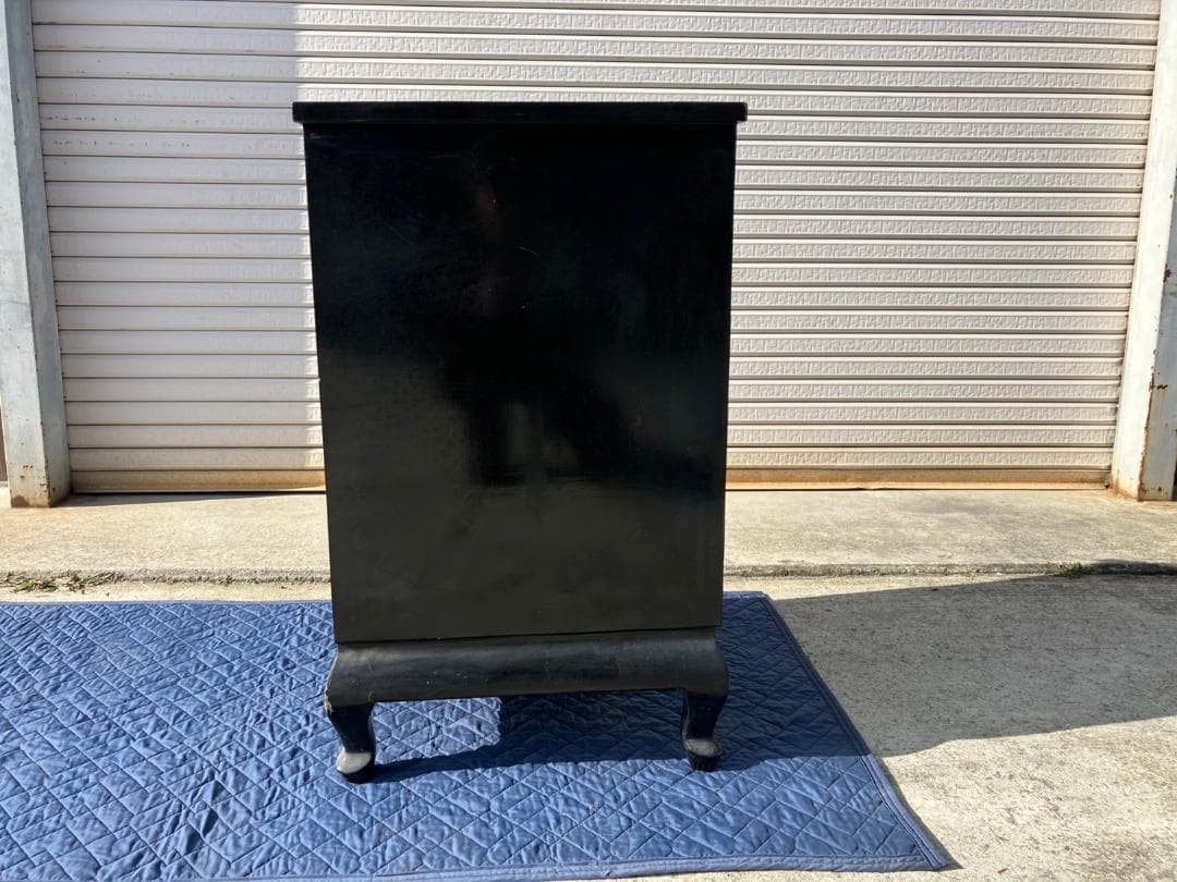 中国美術★飾り棚★花鳥画★和風★コーナーキャビネット