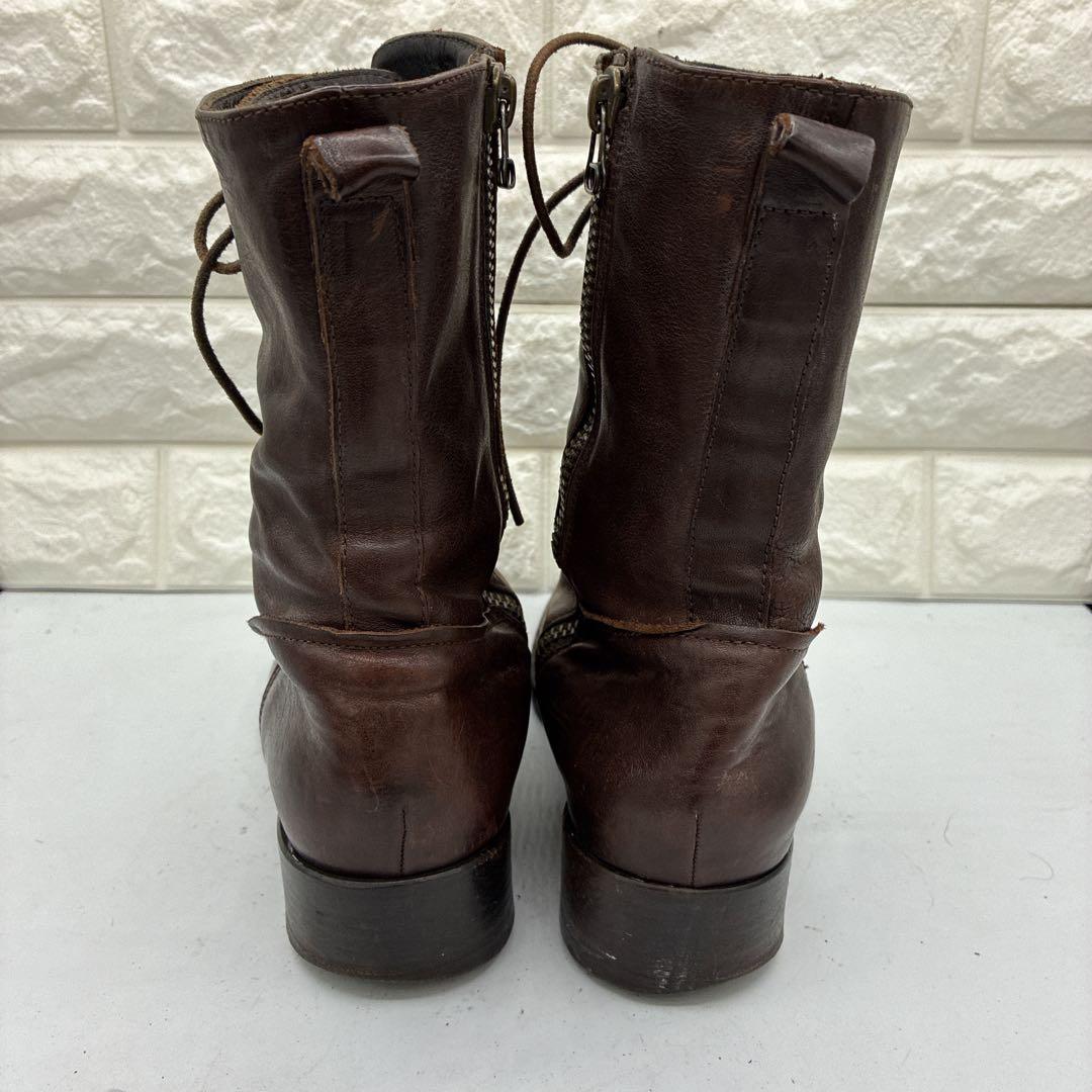 名作✨BUTTEROブッテロ B1119 レースアップブーツ サイドジップ 40