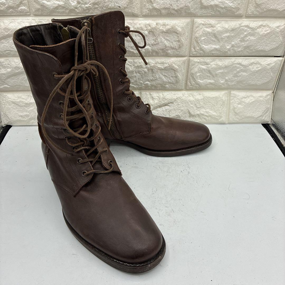 名作✨BUTTEROブッテロ B1119 レースアップブーツ サイドジップ 40