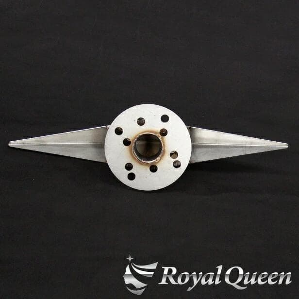 0591 一文字型スピンナー ウロコ柄 19.5インチ 3穴4穴兼用 2個セット