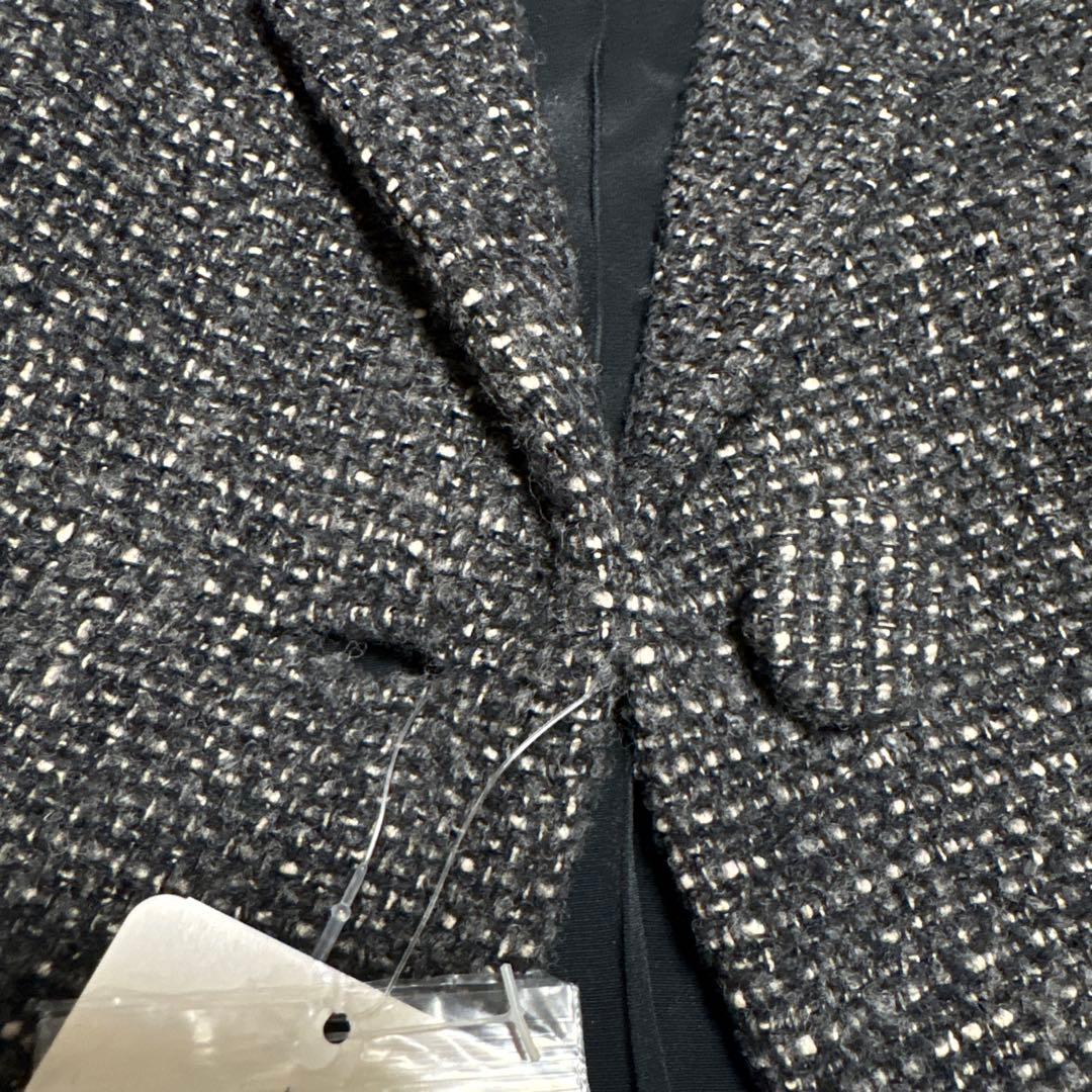 【新品・タグ付き】MaxMara ツイードテーラードジャケット　シルク混　42
