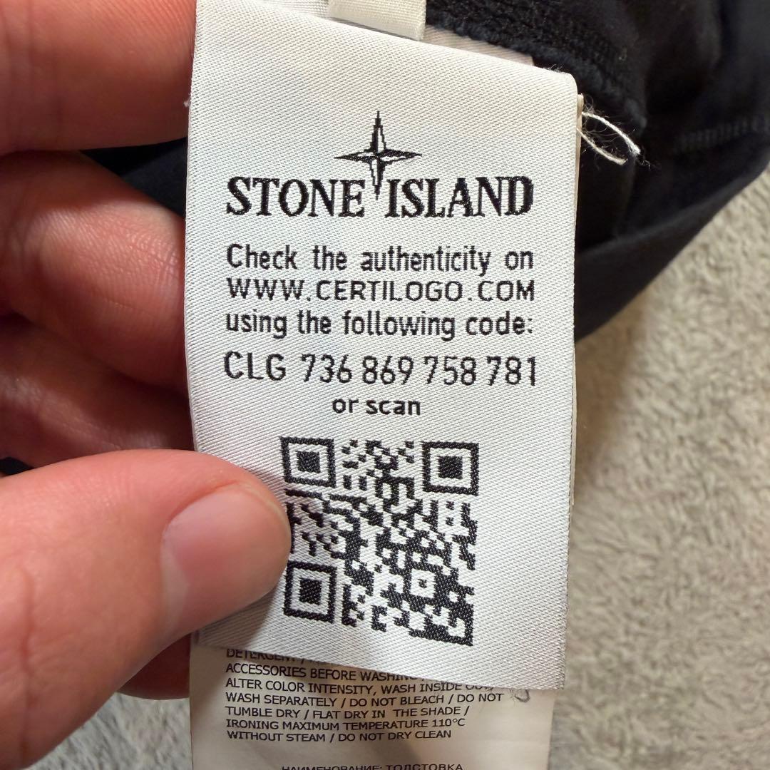 ストーンアイランド　黒　ロンT Mサイズ 長袖Tシャツ　731564450