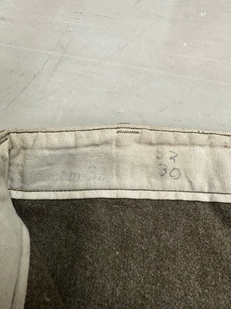 40s 大戦　usarmy ウール　チノパン　両玉縁　ビンテージ