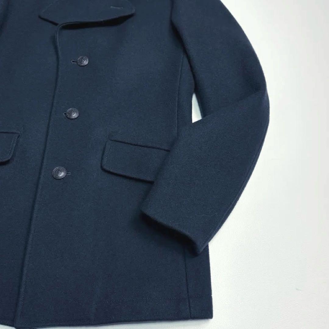 【未使用しつけ付】ポールスミス メルトンウールコート ビジネス ネイビー L